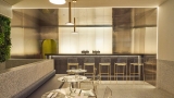 Gouden licht vult Dumpling Lab in Manhattan door Dreamscript Lab